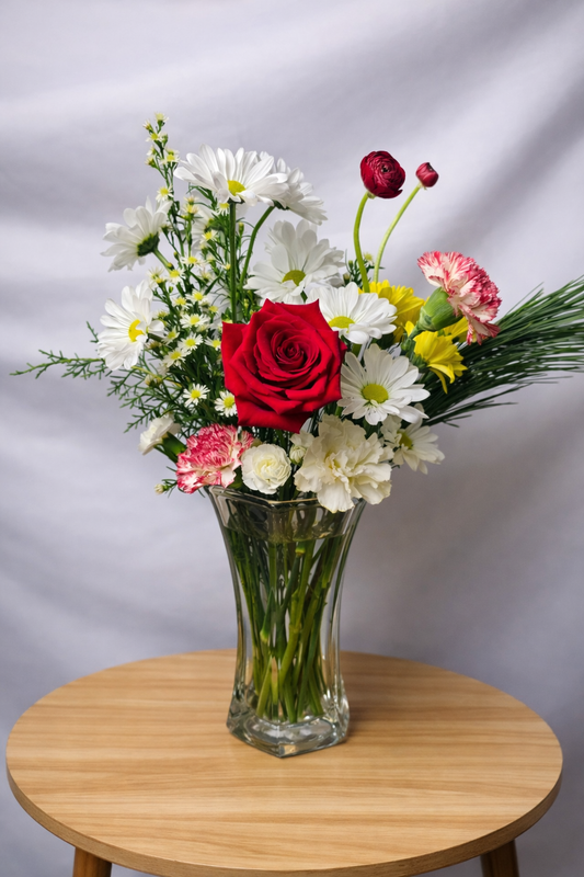 Scarlet Whisper Vase